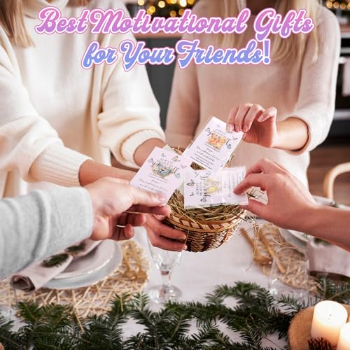 Image of Landical Inspirational Gifts for Women Bulk 4 Styles Butterfly Lapel Pins Butterfly Brooches Pins Motivational Cards with Opp Bags for Teacher Nurse(24 Sets)