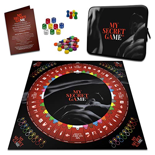 My Secret Game 2. Edition - Ein erotisches Abenteuer mit App - Interaktives Erotikspiel, Sexspiel und Brettspiel für Smartphone und Tablet ab 18 Jahre für Paare, 2 bis 4 Spieler (Schwarz)