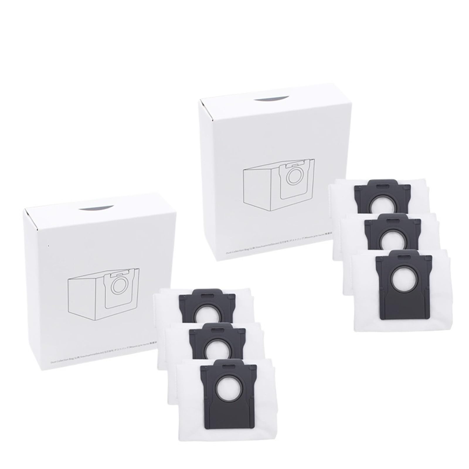 EEZII Heat Robot Vacuum Dust Bag Replacement Bags Accessories，compatible For Dreame，X40 Ultra / L40 Ultra / X50 Ultra / L10s Pro Ultra