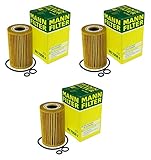 Set of 3 Engine Oil Filters O-Rings Mann HU7008Z For VW Passat 2.0L Diesel 12-14