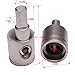 VOODOO Pair of Car Audio 1/0 Gauge to 4 Gauge Amp Input Reducers, No Crimping, Allen Screw Clamping, Silver Aluminum Terminals