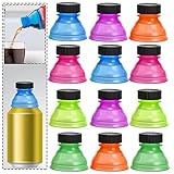 👑Cute Design:Die Abdeckung ist staub- und insektensicher. Es ist versiegelt und daher hygienischer.Luftdichter hygienischer Verschluss.Diese raffinierten Sprudelhalter sind die perfekte Lösung für diejenigen, die nicht die volle Dose Soda oder Bier trinken möchten.