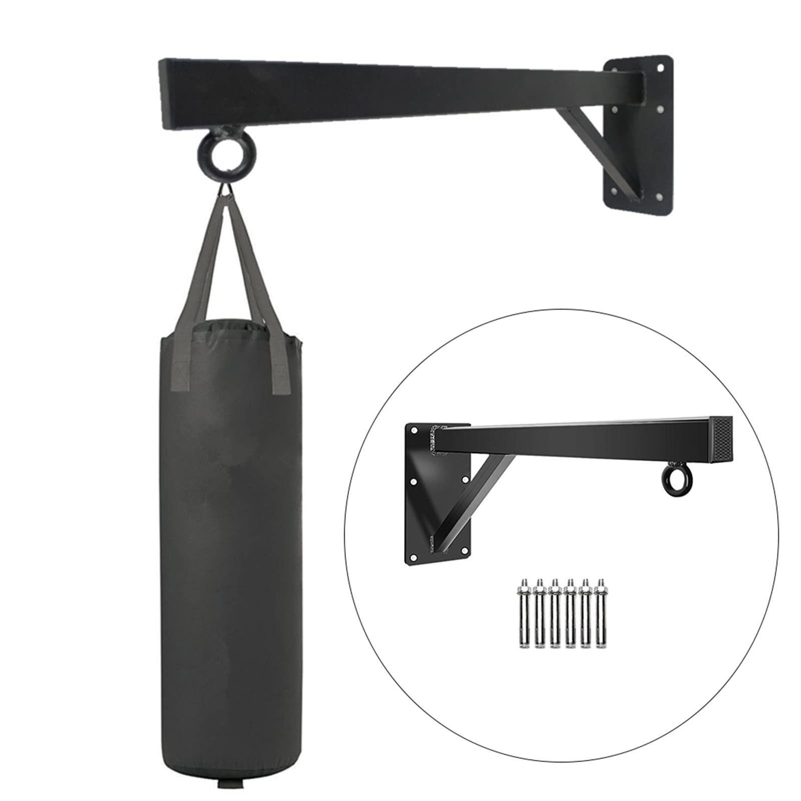 Supporto da Appendere Boxe, Sacco Boxe Supporto A Muro, Staffa Sacco Boxe, Gancio Sacco da Boxe, Sacchi da Box Gancio Muro, Saccone Boxe Supporto per Boxe Allenamento, MMA UFC