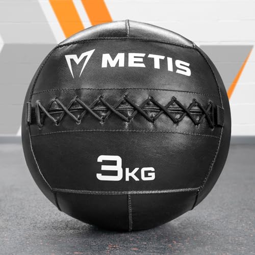 FORZA METIS Balones de Pared [3kg-15kg] | Pelotas de Ejercicio duraderas para Entrenamiento de Fuerza y ​​Potencia: Disponibles Individualmente o en Juegos (3kg)