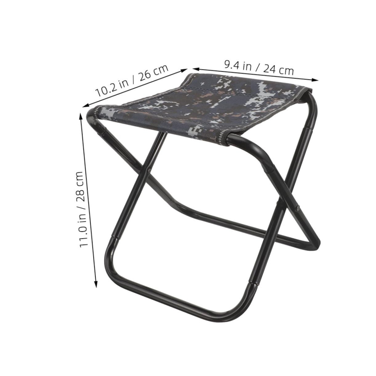 Mikikit Portable Folding Stool Bench Chairs Stool Foldable Outdoor Foldable Bench Chair Portable Metal