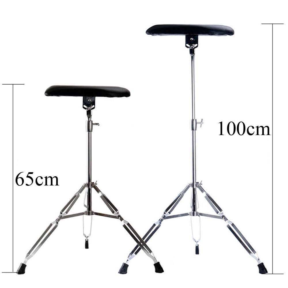 Reposabrazos ajustable para el brazo plegable, soporte para la pierna del brazo, soporte para la pierna, apoyabrazos portátil, accesorio para estudios, salón, tatuaje, 65-10 cm