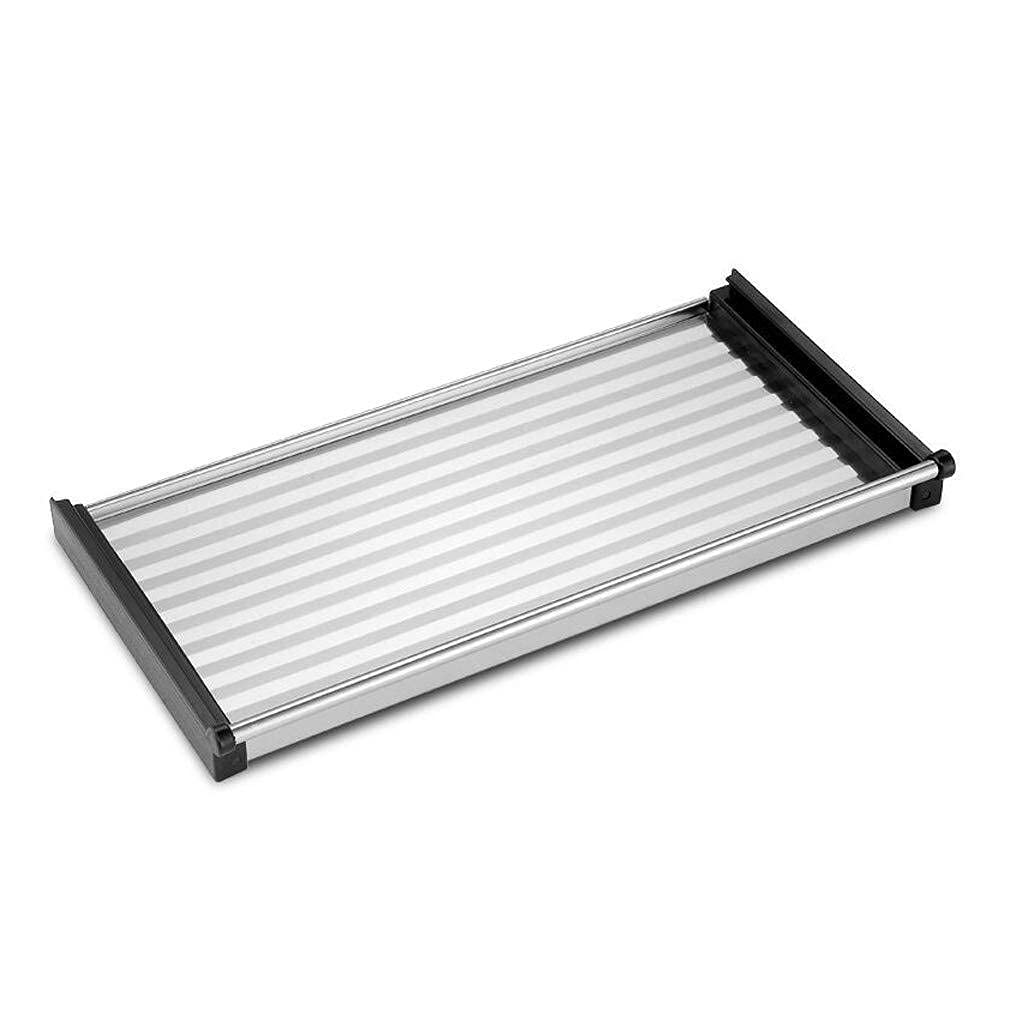 Rejilla para Platos Rejilla de Goteo de Cocina Rejilla de Secado/Rejilla de Drenaje de Acero Inoxidable multifunción de 3 Capas Rejilla de Almacenamiento de Cubiertos, con bandej