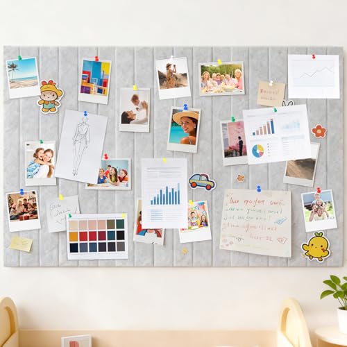 YnewL 90 x 60cm Große Filz Pinnwand Selbstklebend, Dekorative Pinwand, Filzboard 0.9cm Dick...