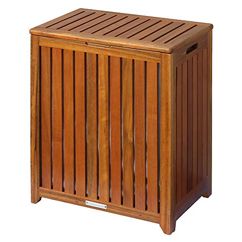 Oceanstar TRH1330 Solid Wood Spa Laundry Hamper 24.75 In High X 20 In Wide X 13.25 In Deep thumb #3