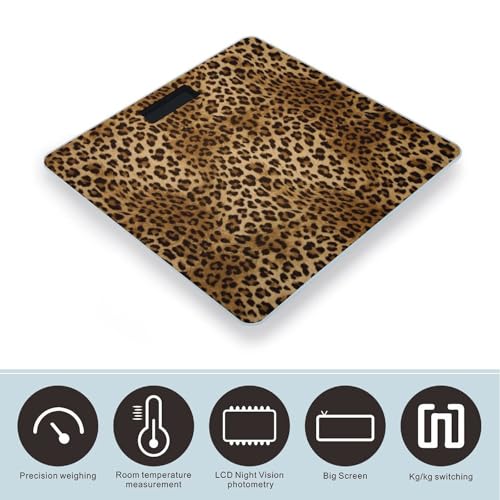 Báscula Digital de Baño con Diseño Leopardo miniatura 3
