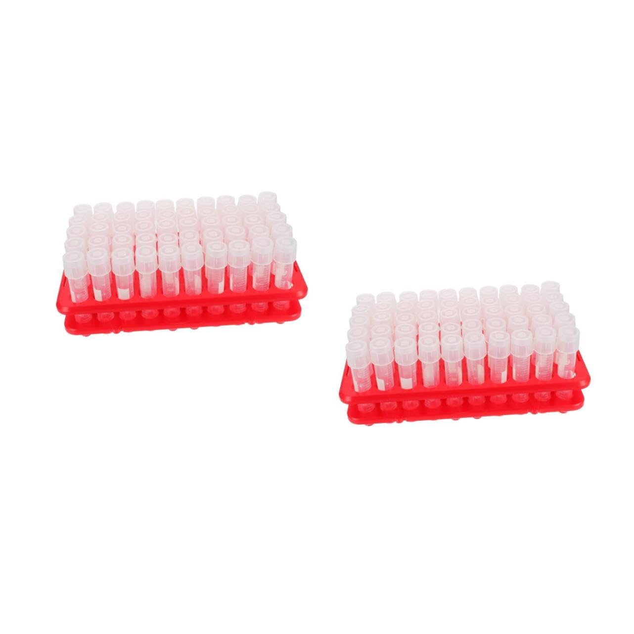 Ciieeo 2 Series Tubo De Experimental Soporte Multifuncional Para Laboratorio Y Micro Prevención De Fugas Limpieza Y Color Aleatorio 100 Piezas*2