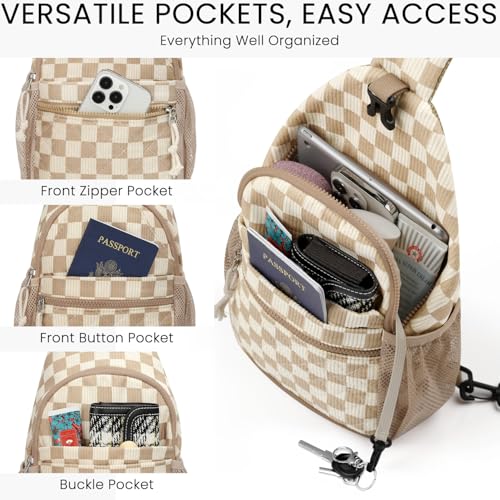 Image of Vankor Small Crossbody Purses Bags for Women Men Travel, Chest Sling Bag Women Casual Cross Body Bag for Woman Sling Backpack