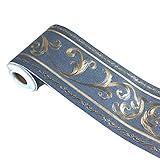 UPREDO 3D Decorative Floral Molding Wallpaper Border Peel Stick Waterproof Wall Ceiling Border for B