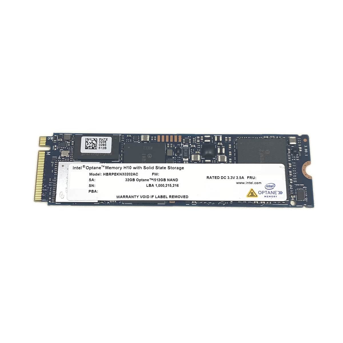 Intel Optane Memory H10 32GB with SSD Solid State Storage 512GB