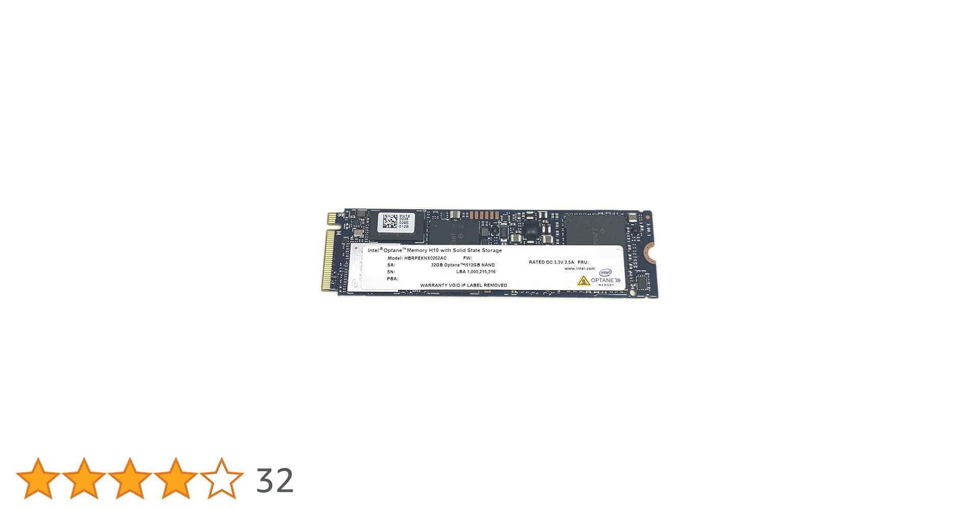 PCパーツ Intel Optane Memory H10   32GB +1024GB 1TB Intel SSD M.2 Memory H10 SERIES 32GB Optane 1024G NVME