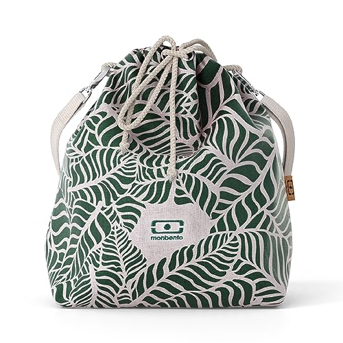 monbento - MB Fresh Jungle Sac Isotherme Repas - Lunch bag Isotherme pour Lunch Box - Vert