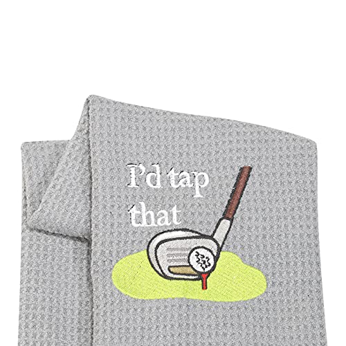 Serviette de golf I'd Tap That brodée pour les parcours - 2