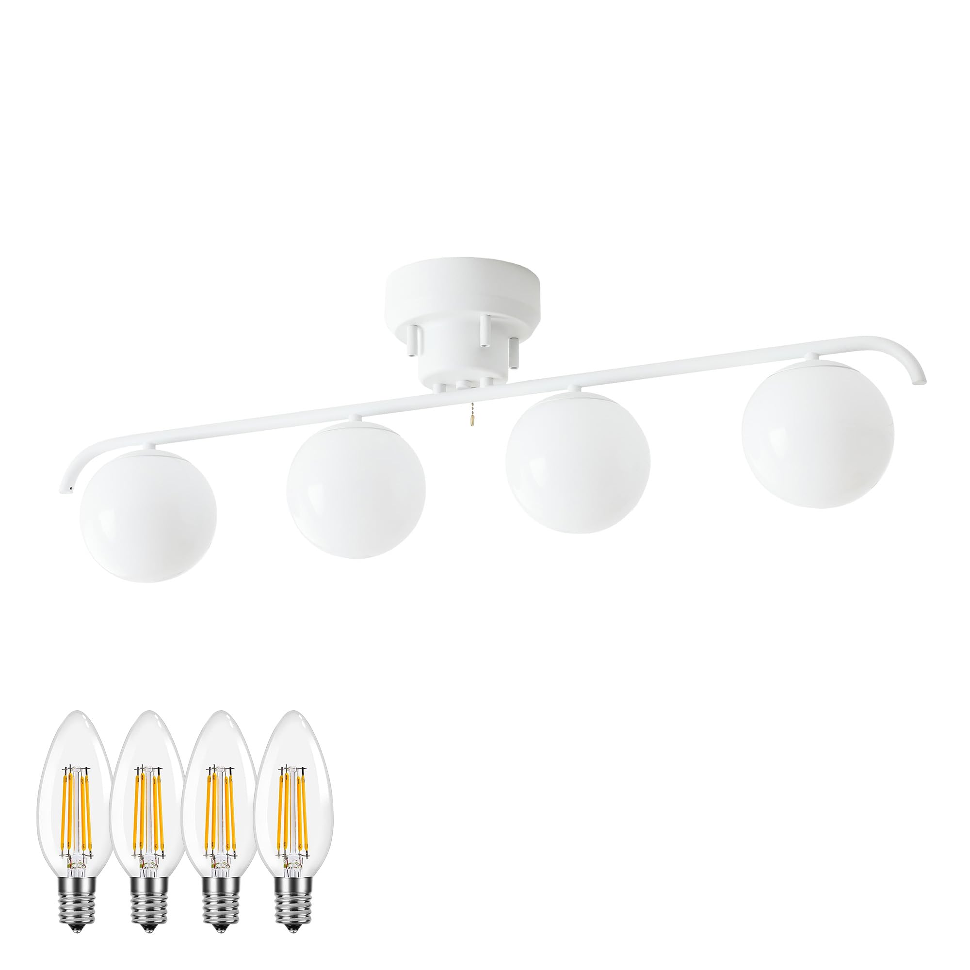 Amazon.co.jp: VENTOTA シーリングライト おしゃれ 北欧 4灯 LED対応