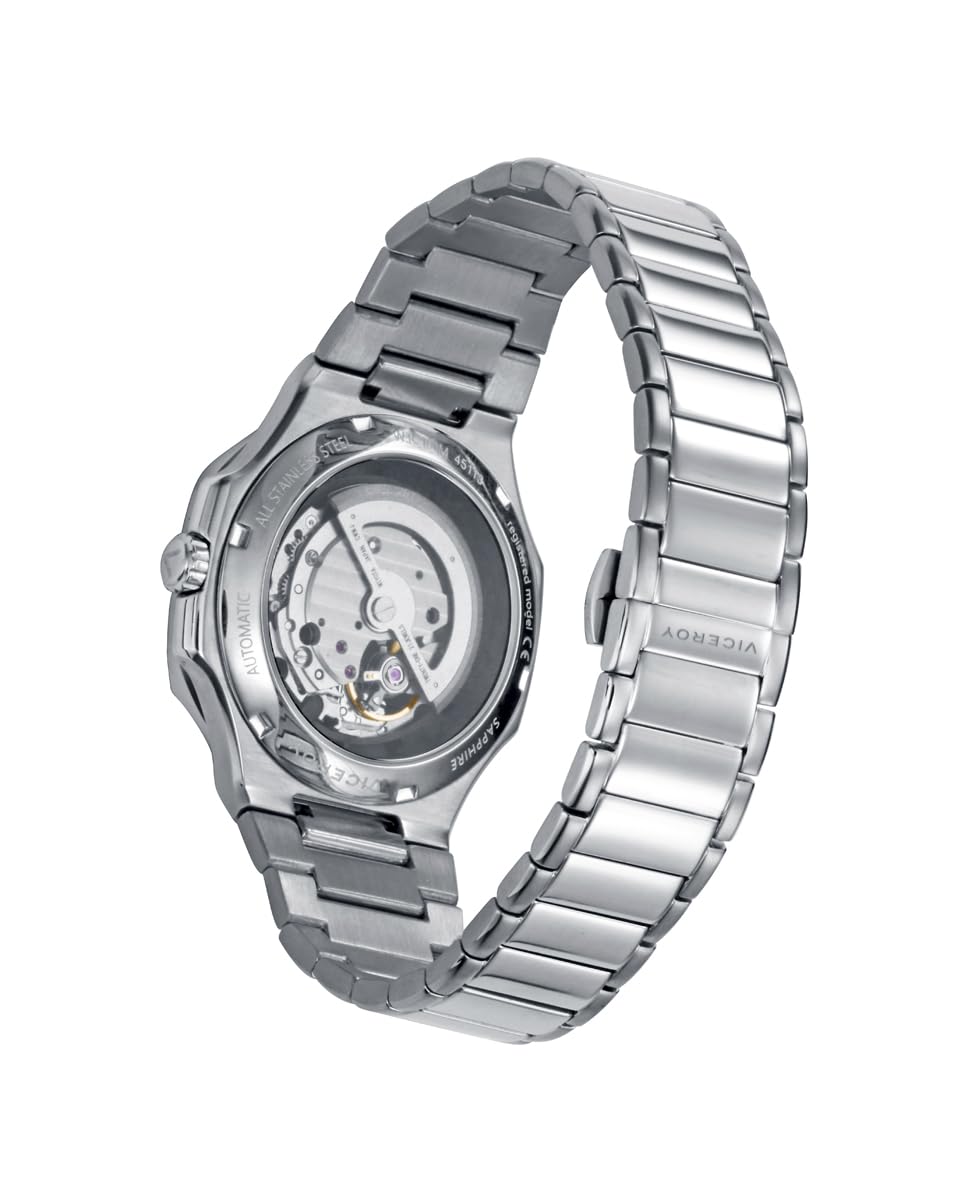 Viceroy Reloj Hombre Analógico - Colección Laura Escanes - 41 mm - Acabado Dorado - Cristal de Zafiro - Sumergible 10 ATM - Movimiento de Automático – 45113-57