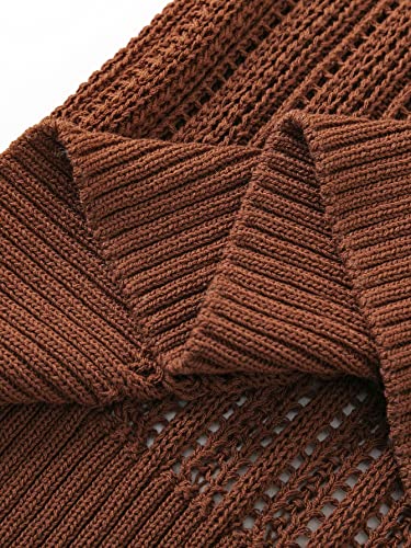 SweatyRocks Men's Casual Solid V Neck Knitted Vest Tank Top Sleeveless Knitwear4