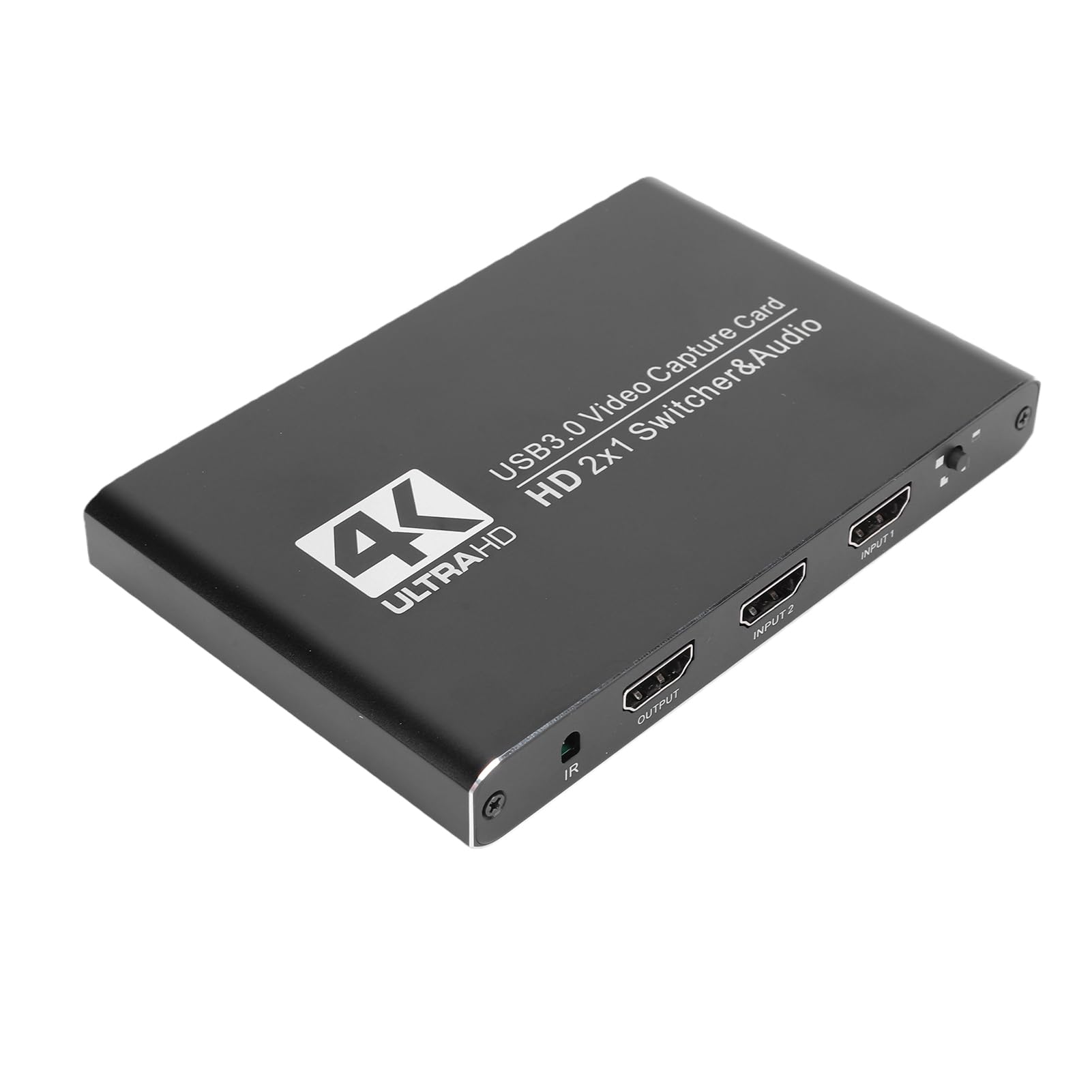 Tarjeta De Captura HDMI 4K, Dispositivo De Captura De Audio Y Vídeo USB 3.0 con Doble HDMI 4K 60 Hz, Micrófono De 3,5 Mm, Entrada De Línea, para Streaming, Grabación Juegos
