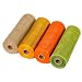 LaRibbons Deco Poly Mesh Ribbon - 10 inch x 30 feet Each Roll - Metallic Foil Orange/Gold/Cream/Green Set for Wreaths, Swags and Decorating - 4 Pack