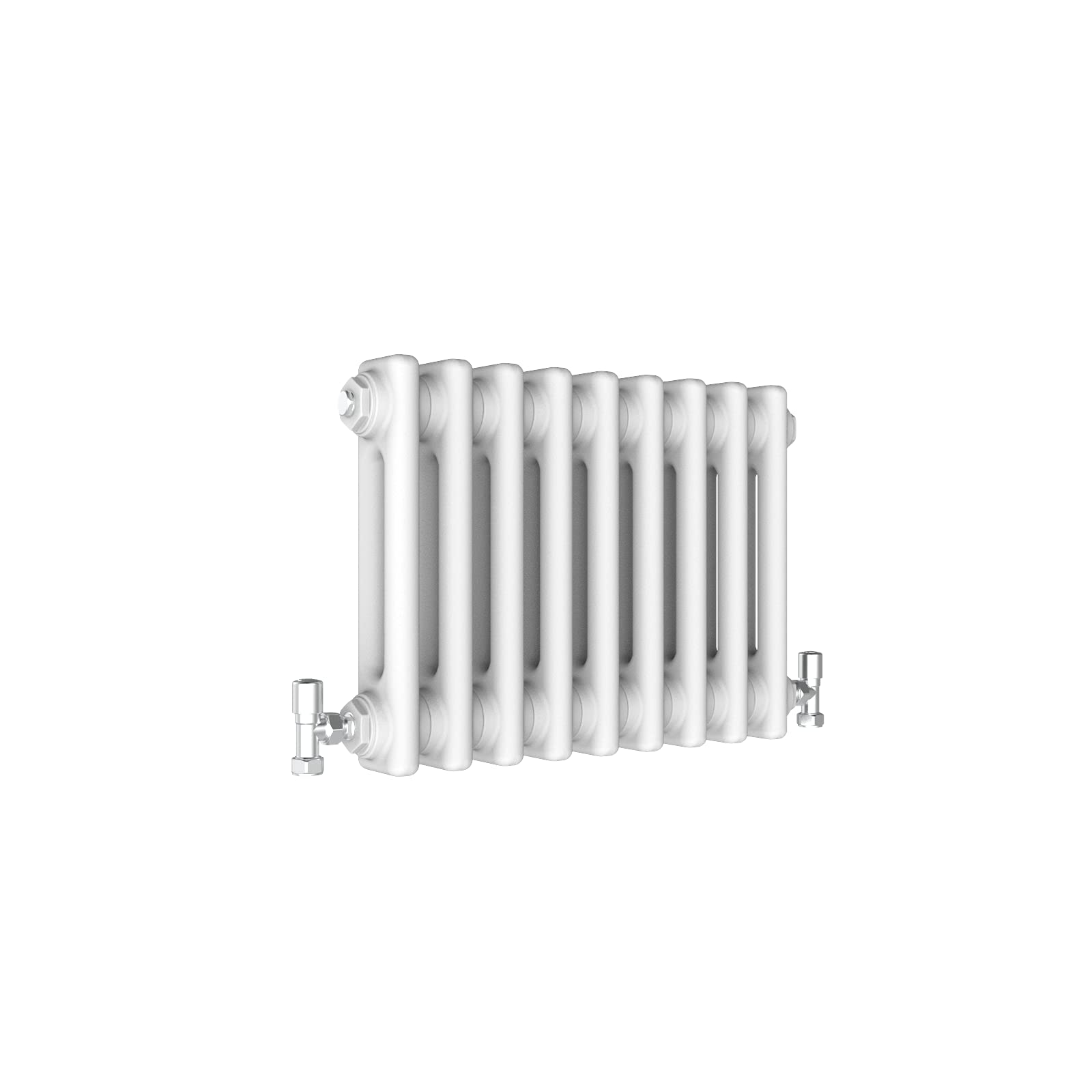 Traditional 2 Column Central Heating Radiator Horizontal Rads Cast Iron Style White 300x425mm