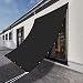 Produktbild Sonnensegel Wasserdicht Sonnenschutz 4 x 6 m Wasserabweisend Uv Schutz Sonnenschutz Balkon für Draußen, Patio, Garten Terrasse Camping, Schwarz