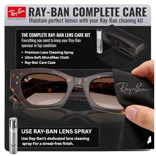 Image of Ray-Ban RB4430 ZENA BIO-BASED Shape Sunglasses with Official Eyewear Kit