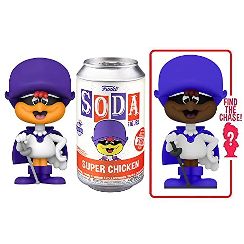 Funko Vinyl SODA, Super Chicken, Glow In the Dark, 1/6 Odds for Rare Chase Variant Collectable Vinyl Figure, Gift Idea - Image 4