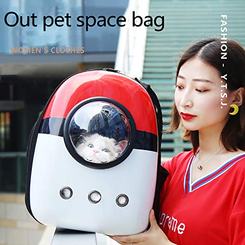Sac à dos pour chat et chiot capsule jaune transparente - 4