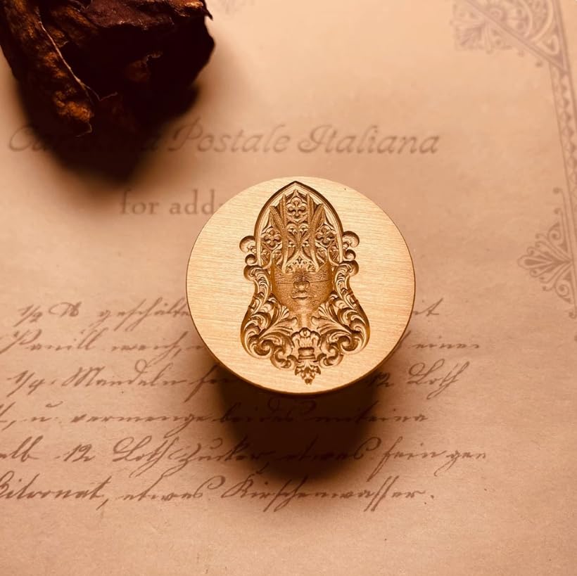 Mceal Wax Seal Stamp 3D Engraved Wax Stamp for Envelopes and Letters Greek Mythology - Goddess of Fate Themis
