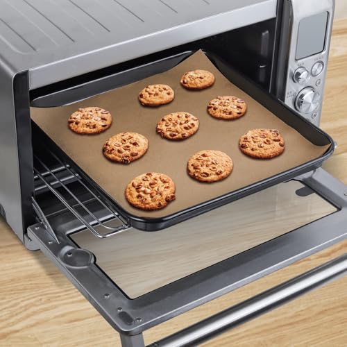 Air Fryer Liners Disposable Compatible with the Breville Smart Oven Air Fryer Pro BOV900BSS, 100PCS Parchment Paper for Baking, Baking Sheet Accessories for Breville BOV900BSS Oven - Thumbnail 2