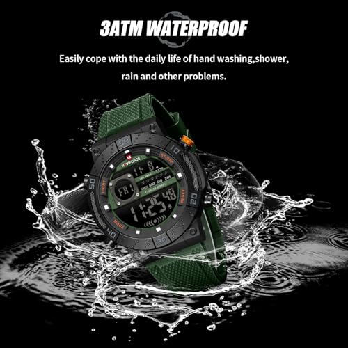 Image of NAVIFORCE NF9241T Dominant Multifunctional Silicone Strap Sport Digital Watch