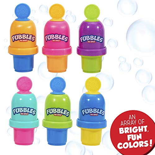 Fubbles Bubbles No-Spill Bubble Tumbler | Bubble Toy For Babies Toddlers And Kids | Includes 6Oz Bubble Solution And Bubble Wand (Tumbler Colors May Vary) #TOP2