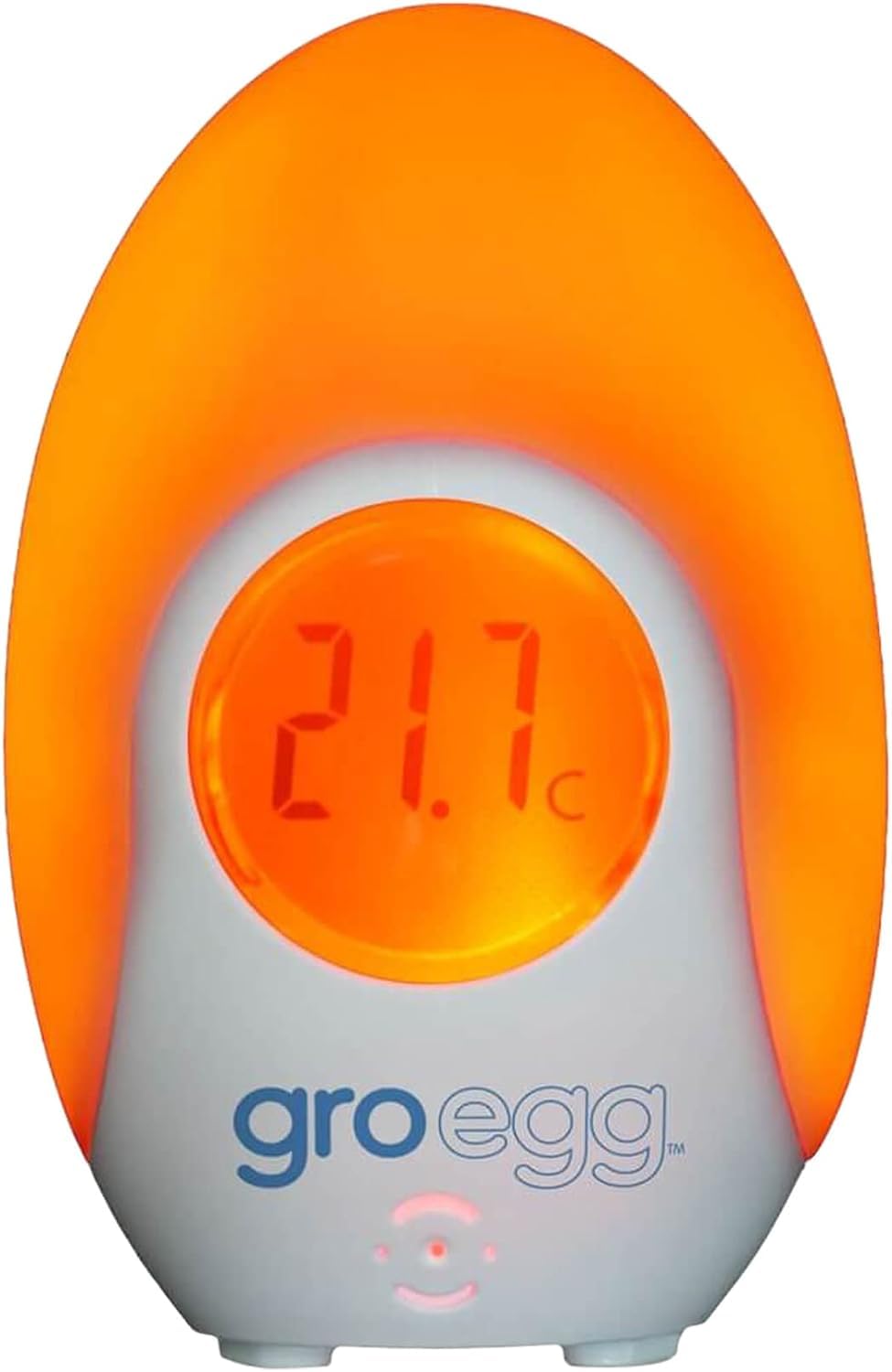 Tommee Tippee Groegg Thermomètre numérique à couleur changeante pour chambre d'enfant et veilleuse, alimenté par USB, affichage numérique de la température, 1 pièce