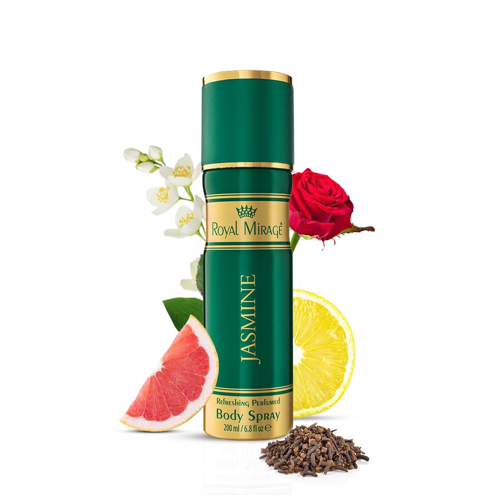 Royal Mirage Jasmine Body Spray for Women | Long-Lasting Floral Freshness | Premium Luxury Fragrance | Alluring Jasmine & Citrus Notes | Everyday Elegance | Alcohol-Free | Gift for Women | 200ml-image-32