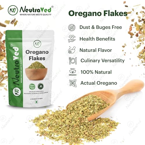 Image of NeutraVed Oregano Leaves 35g | Pure leaves for Home Made Seasoning | Flakes /Dry Oregano Leaves For Seasonings, Pizza, Pasta 35g