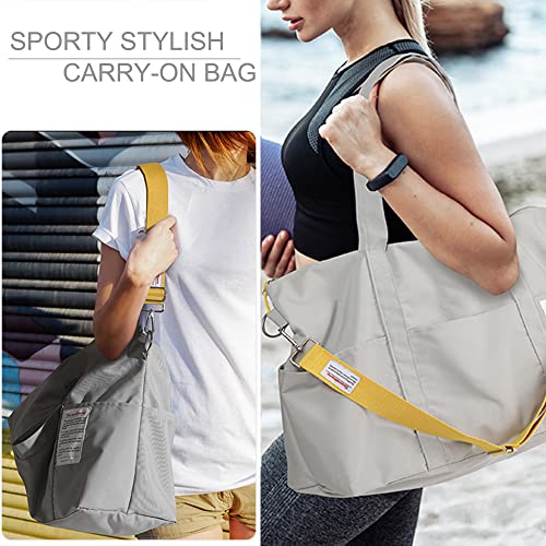 Weekender Bags For Women, Scandihome Travel Duffel Bags With Trolly Sleeve, Shoulder Carry On Overnight Bag Foldable Gym Bag Crossbody Bag With Adjustable Strap For Travelling, Sports, Hospital #TOP1