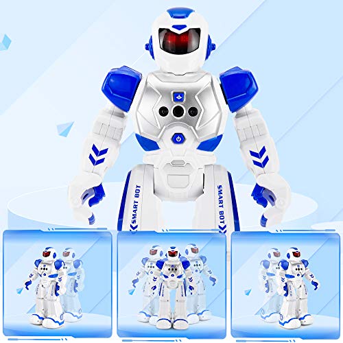 Cradream RC Robot for Boy Smart Robots Toys ,Programmable Remote Control Robot,Boys Girls Birthday Gift (Blue) - Thumbnail 4