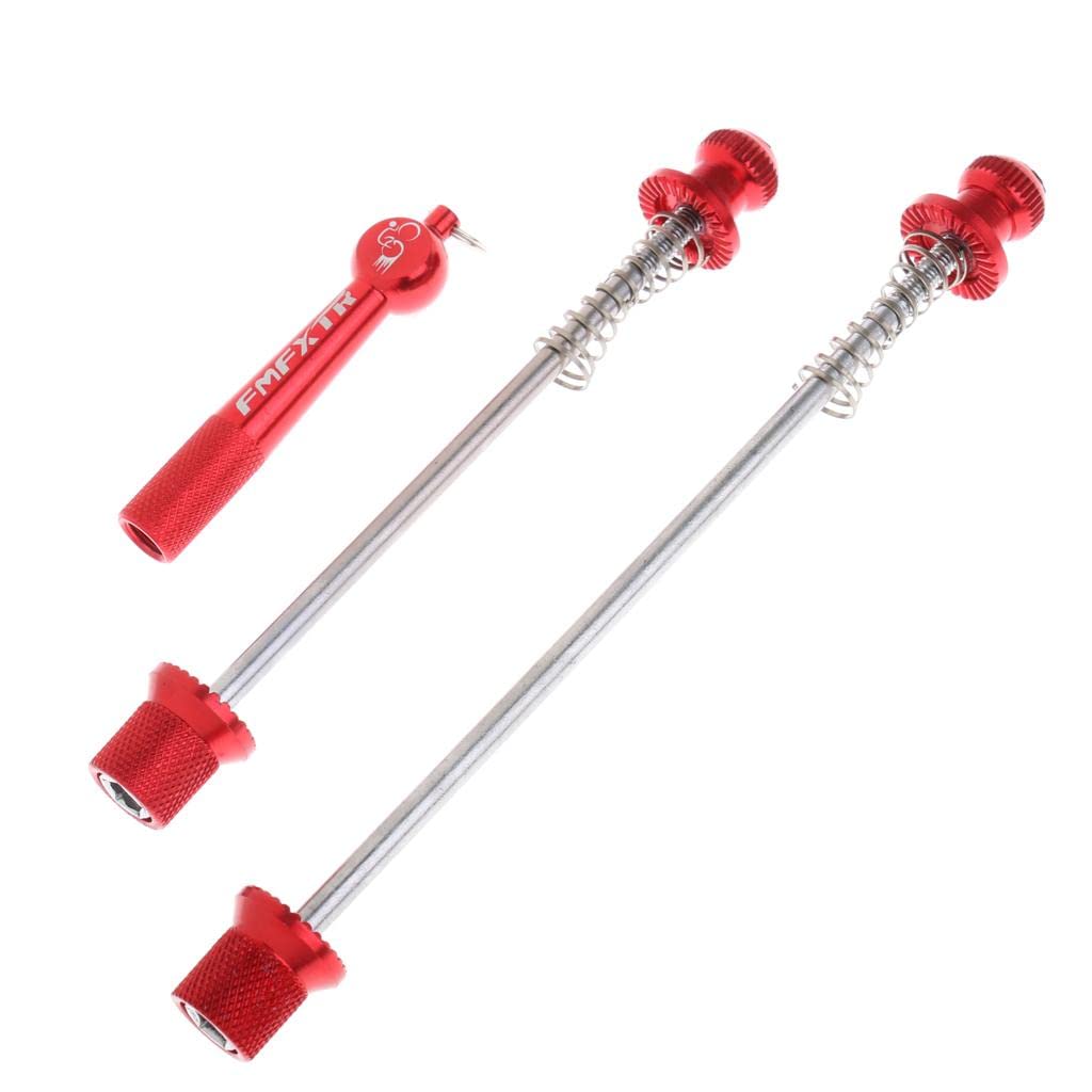 5 Satz Vorne Hinten Schnellspanner Achse Fahrrad Spieß Set für Rennrad Spieße Rot