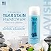 TropiClean SPA Tear Stain Remover for Dogs | Blueberry Facial Shampoo | Odor Eliminator | Tearless | Whitening and Brightening | Made in USA | 8oz.