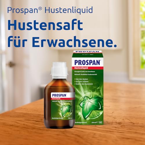 Prospan® tekućina za kašalj (200ml) – sirup za kašalj za odrasle – pojačan osjećaj učinkovitosti zahvaljujući osvježavajućem okusu mentola – ublažava kašalj i bori se s simptomima – snažno protiv kašlja i bronhitisa