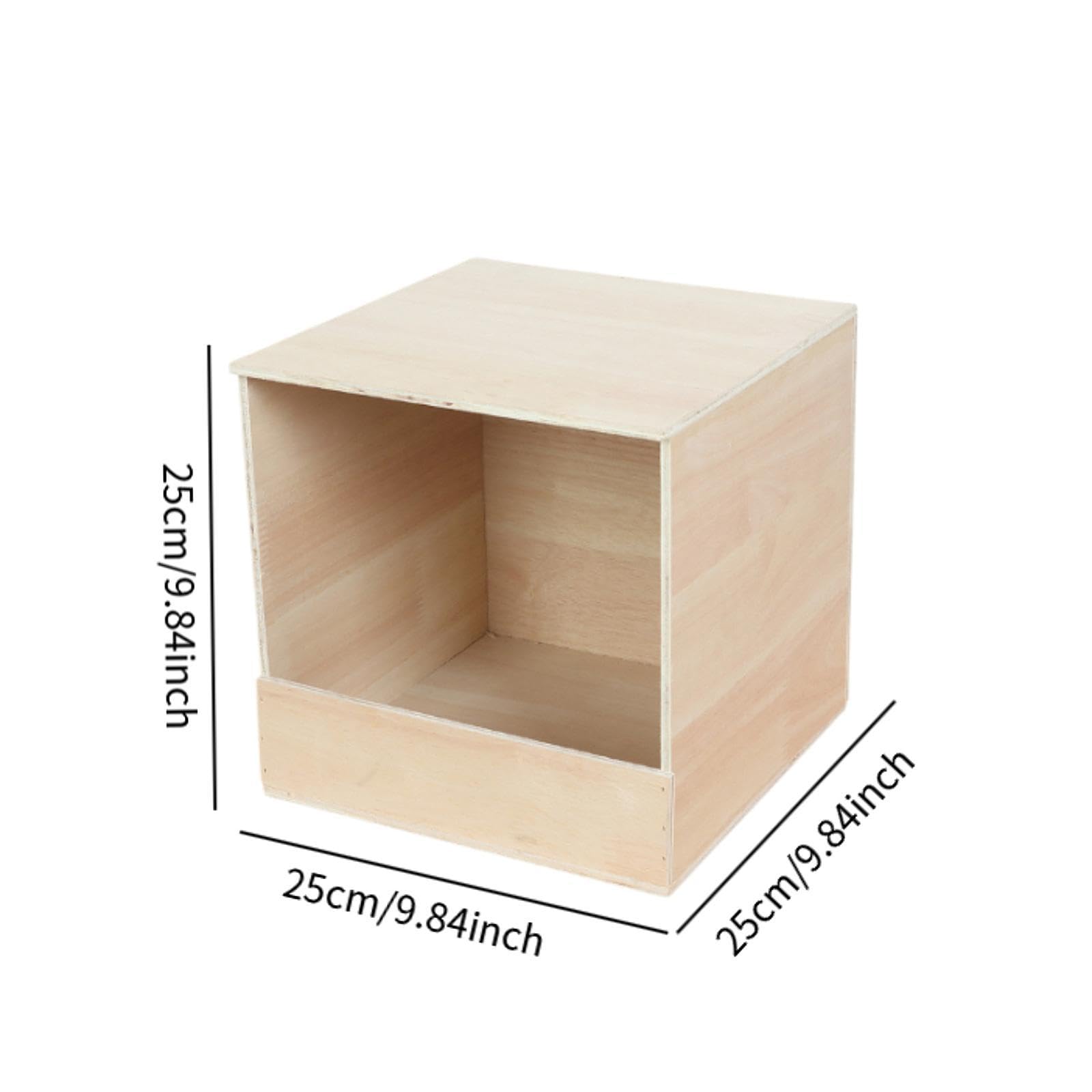 Nistkasten Vogel Brutkasten Papageienhaus Holzvogelhaus Futterbox Aus Langlebigem Holz Einfach zu Reinigen mit Bequemer Öffnung für Zucht Und Pflege V, Klein