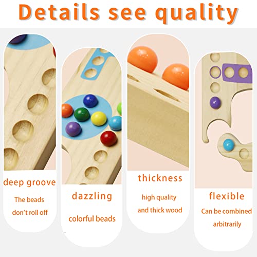 Grhonior Marbles And Jokers Game Pegs And Jokers For 2-8 Players Pegs Board Game Full Size Wooden For Family Friends With 8 Colors 40 Marbles 4 Boxes Card #TOP5