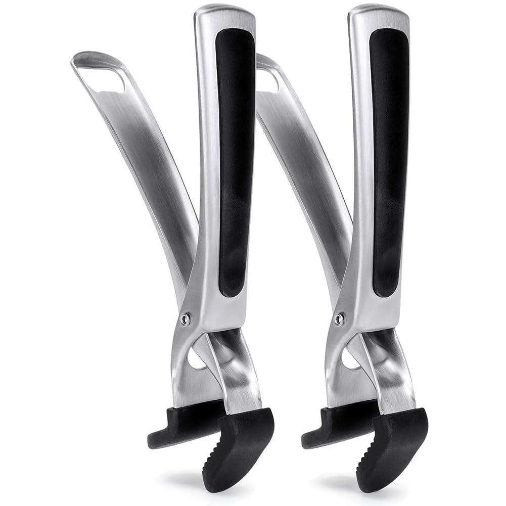 CTRLZS Plate Gripper 2pcs Non-Slip for Pizza Pan, Hot Plate Bowl Retriever for Microwave Toaster Oven Steamer