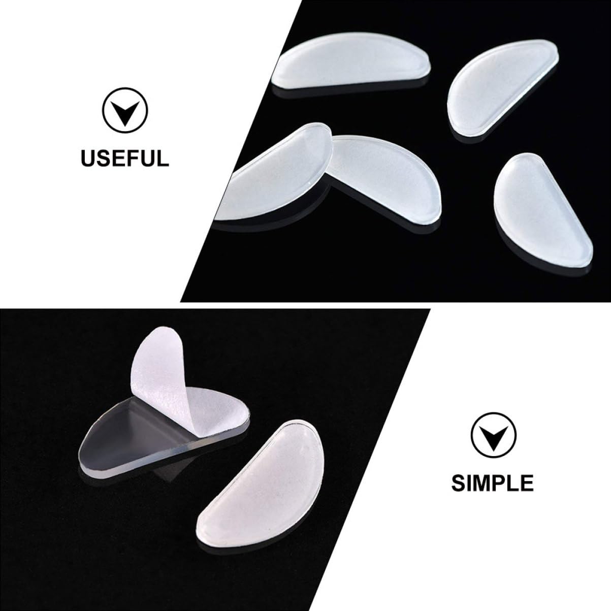 Appareils De Sommeil Coller Sur Les Plaquettes De Nez De Lunettes Non Adhésifs Lunettes Plaquettes De Nez Antidérapantes Lunettes Plaquette Nasale