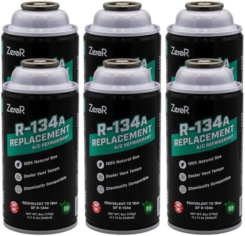 ZeroR AC Refrigerant R134a Replacement - Eco-Friendly, 100% Natur...