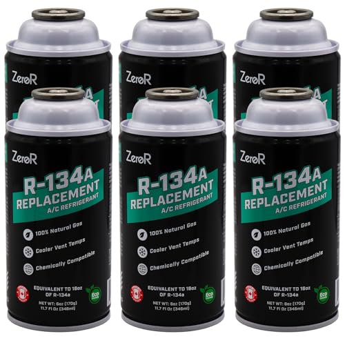 ZeroR AC Refrigerant R134a Replacement - Eco-Friendly, 100% Natural Hydrocarbon