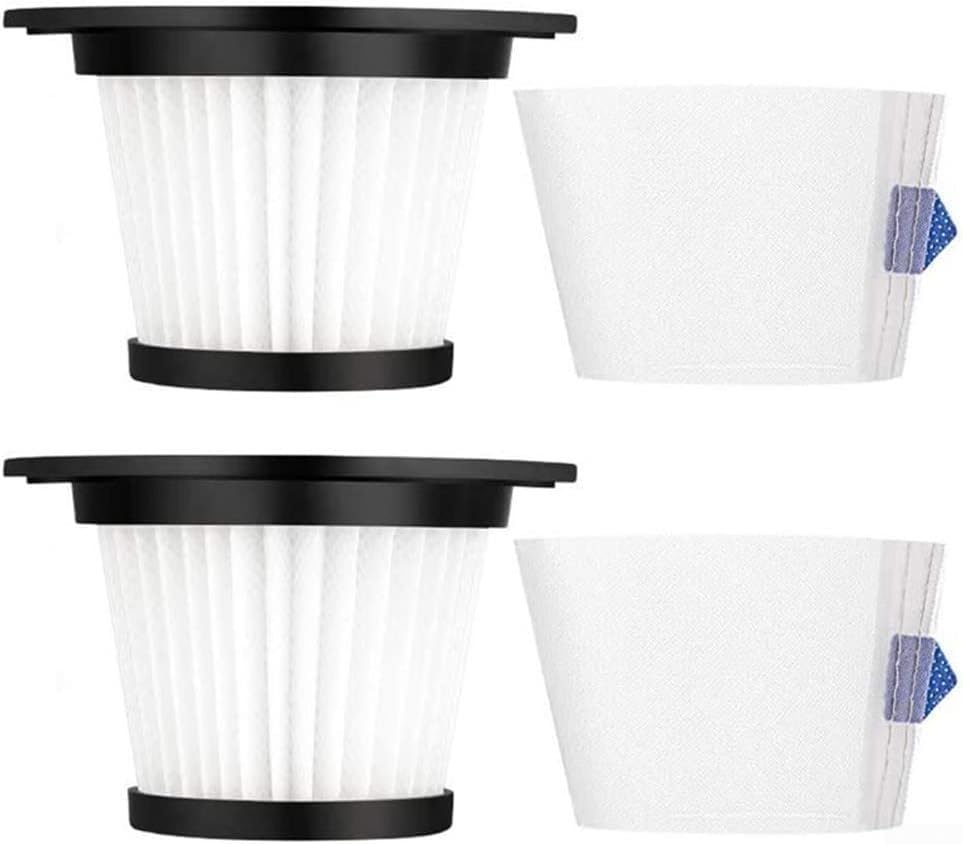 Ensemble de filtres de rechange pour aspirateur sans fil, compatibles avec H Koenig UP600 UP810 pour PowerClean, lavables, réutilisables, haute performance de...